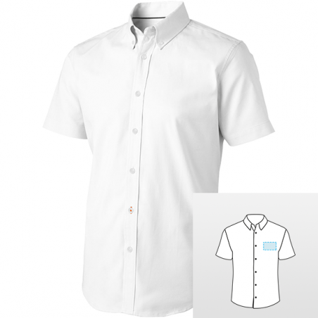 Camisa manga corta blanca caballero