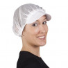 Gorra cofia rejilla blanca